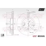 Тормозной диск MAXTECH 85310 1 PVMY6NW 1194803921 853101.0080
