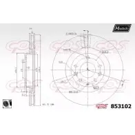 Тормозной диск MAXTECH 1194803926 H4AV6O9 853102.0060 853 102