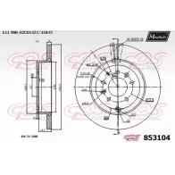 Тормозной диск MAXTECH PP2W4JY 1194803937 85310 4 853104.0000
