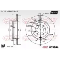 Тормозной диск MAXTECH 8 53104 QRJ9P4 1194803938 853104.0060