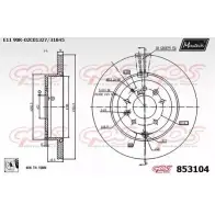 Тормозной диск MAXTECH ECO84E5 853104.0080 8531 04 1194803939