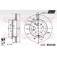 Тормозной диск MAXTECH 853104.6060 1194803940 8531 04 WD0U26