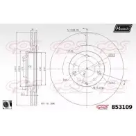 Тормозной диск MAXTECH 853109.0060 8531 09 019HG24 1194803968