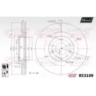 Тормозной диск MAXTECH 853109.6060 8 53109 1194803970 I9BQJ8