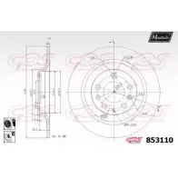 Тормозной диск MAXTECH 1194803976 8 53110 853110.6060 6ZVO6SB