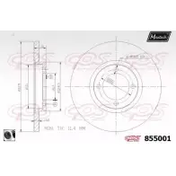 Тормозной диск MAXTECH 1194804049 85 5001 855001.0060 MJ0ZEO