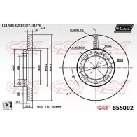 Тормозной диск MAXTECH 1194804056 855 002 855002.0080 VI9LZ8H