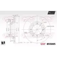 Тормозной диск MAXTECH F19MGNU 85500 5 855005.0060 1194804073