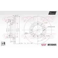 Тормозной диск MAXTECH 855005.0080 FYVSI3L 1194804074 85500 5