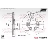 Тормозной диск MAXTECH 1194804092 855008.0080 8550 08 PHYMCP