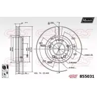Тормозной диск MAXTECH 1194804129 8550 31 79C14Y9 855031.6060