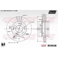 Тормозной диск MAXTECH H2L5ZBI 855038.0060 85 5038 1194804163