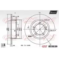 Тормозной диск MAXTECH 1194804170 855 039 855039.0080 OJCM6LW