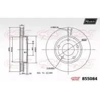 Тормозной диск MAXTECH 85 5084 855084.0000 NKOYLP 1194804294