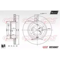 Тормозной диск MAXTECH 85 5087 855087.0060 1194804307 5CE76
