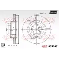 Тормозной диск MAXTECH 855087.0080 85508 7 1194804308 HBWA7
