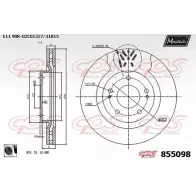 Тормозной диск MAXTECH 855098.0060 85 5098 1194804367 PUC7I