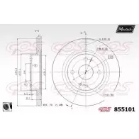 Тормозной диск MAXTECH 855101.0060 85510 1 UK6I8O 1194804385