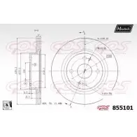 Тормозной диск MAXTECH WL3MELS 8551 01 855101.0080 1194804386