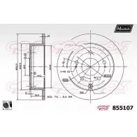 Тормозной диск MAXTECH AJVMQ 855 107 855107.0060 1194804421