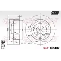 Тормозной диск MAXTECH 1194804423 855107.6060 85510 7 84KA1X2