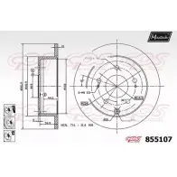 Тормозной диск MAXTECH 8 55107 1194804425 S4LOJ 855107.6980