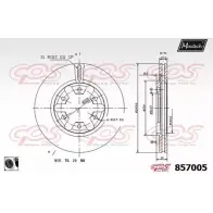 Тормозной диск MAXTECH R09E5N7 857 005 857005.0060 1194804523