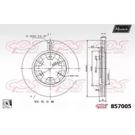 Тормозной диск MAXTECH 857005.0080 OLHSL 8 57005 1194804524