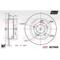 Тормозной диск MAXTECH AZ4V2I 1194804697 8 57069 857069.0060