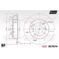Тормозной диск MAXTECH 857074.0060 1194804721 8 57074 O3A8O23