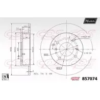Тормозной диск MAXTECH 857074.0080 CFU9SB 8570 74 1194804722