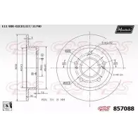 Тормозной диск MAXTECH 85 7088 857088.0080 1194804800 8YRVB4