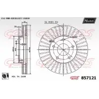 Тормозной диск MAXTECH 1194804877 Q4UXW4P 857121.0060 85 7121