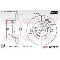 Тормозной диск MAXTECH 35F2D5V 1194804902 8571 25 857125.0080