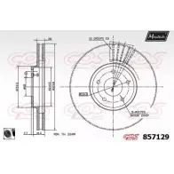 Тормозной диск MAXTECH 857129.0060 I65AW2 1194804917 85712 9