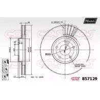 Тормозной диск MAXTECH 1194804921 857129.6980 79XBTL 85 7129