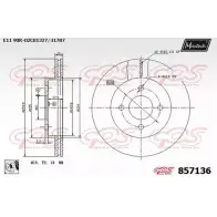 Тормозной диск MAXTECH 857136.0080 85 7136 1194804960 R8R37