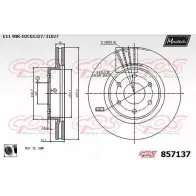 Тормозной диск MAXTECH 1194804965 85713 7 857137.0060 DKGVD0