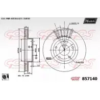 Тормозной диск MAXTECH 3A7Y0 857140.0060 1194804983 85 7140