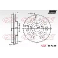 Тормозной диск MAXTECH 857156.0000 8 57156 9M7DHR7 1194805066
