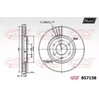 Тормозной диск MAXTECH 857158.0000 857 158 ZN25SBE 1194805078