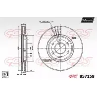Тормозной диск MAXTECH 857 158 1194805080 857158.0080 64782
