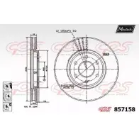 Тормозной диск MAXTECH 857158.6880 UT617 1194805082 85 7158