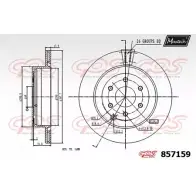 Тормозной диск MAXTECH 1194805084 857159.0000 AEA8SJ 8 57159