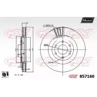 Тормозной диск MAXTECH 8YIW0 857160.0060 1194805091 8 57160