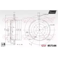 Тормозной диск MAXTECH 8 57166 1194805122 8M8QOOY 857166.0080
