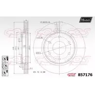 Тормозной диск MAXTECH 1194805184 857176.6880 7QKUKK 857 176
