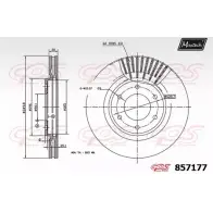 Тормозной диск MAXTECH 1194805186 857177.0000 857 177 E8XG9OV