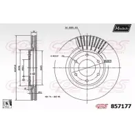 Тормозной диск MAXTECH C7WZ9ZP 1194805188 857177.0080 857 177