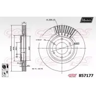 Тормозной диск MAXTECH P8T0Z 857177.6060 85 7177 1194805189